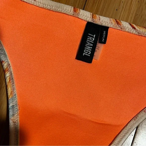 Triangl Swim Floral Neoprene Bikini Bottoms Size M - Picture 8 of 11